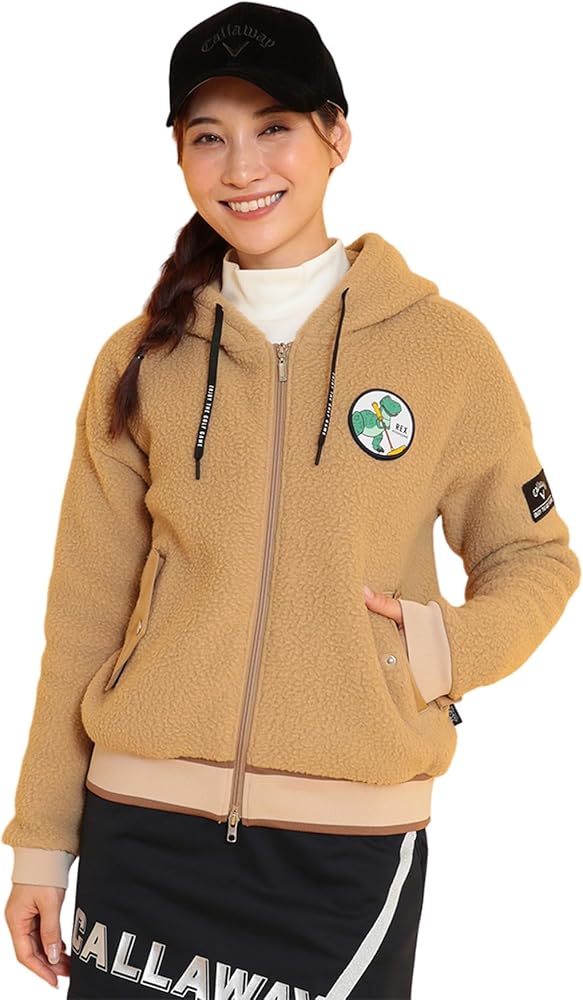 Amazon | [キャロウェイ] レディース ボアフルジップブルゾン [TOY