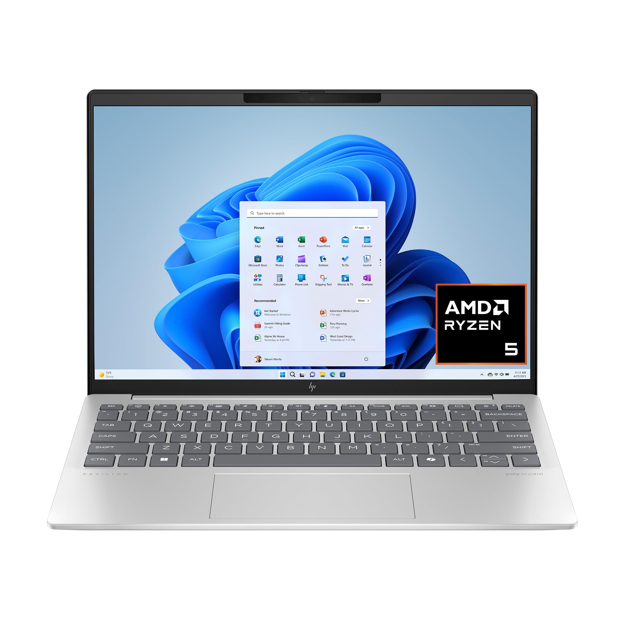 Amazon.com: HP Pavilion Aero 13.3 inch Laptop, 2K Display, AMD