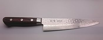 Amazon｜『関鸞』関の刃物 牛刀 180mm プロ用高級包丁 V金10号17層