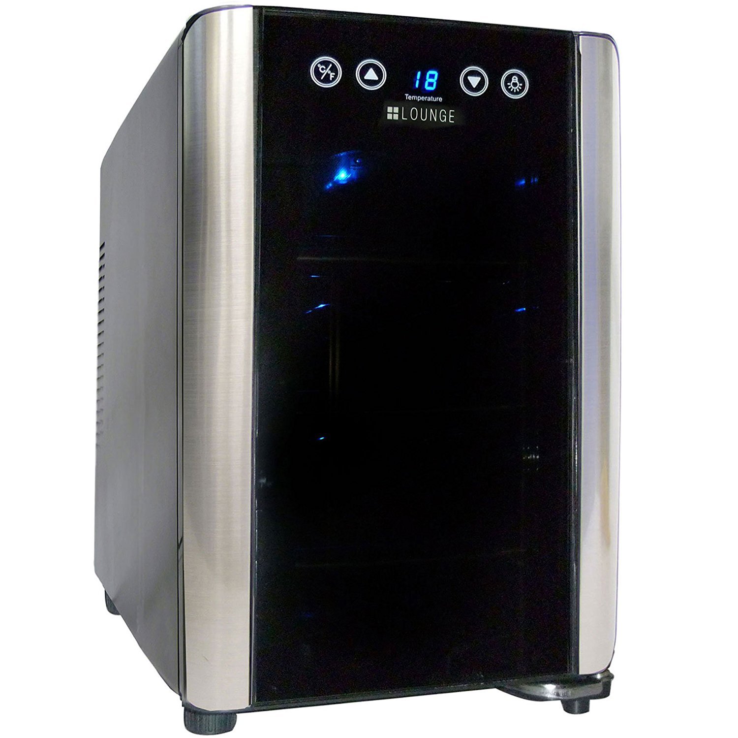 Amazon.co.jp: +LOUNGE 6本収納ワインセラー LNE-W306B[ペルチェ式/UV