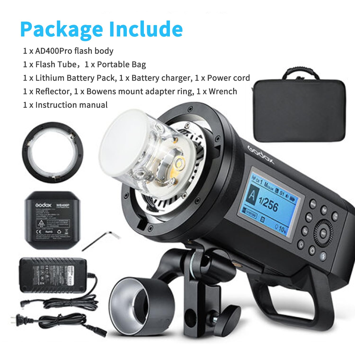 Amazon.com : Godox AD400 Pro AD400Pro Outdoor Flash Strobe