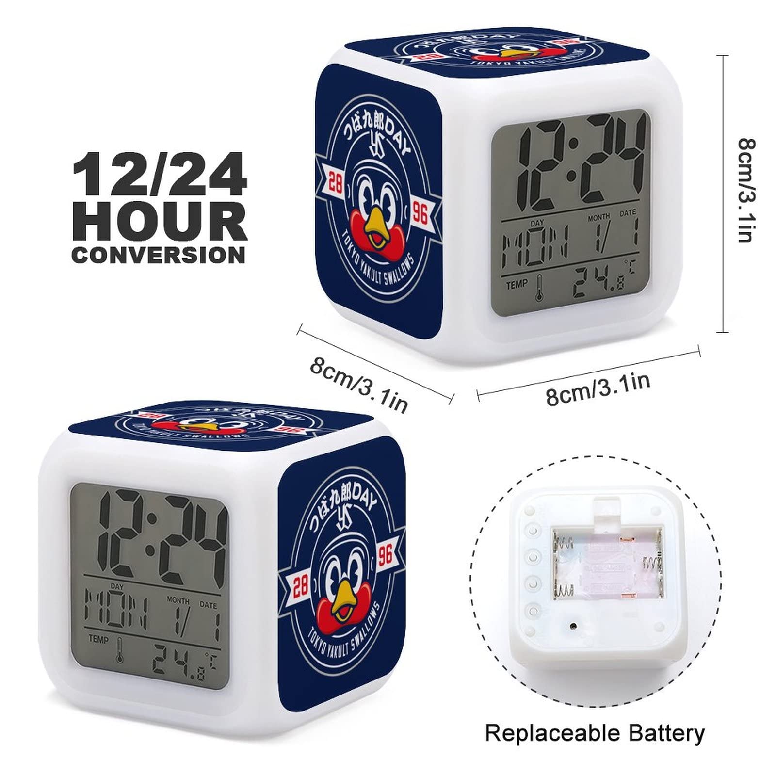 Amazon.co.jp: LED時計の漫画の夜の光ブラザーズ つば九郎day 東京