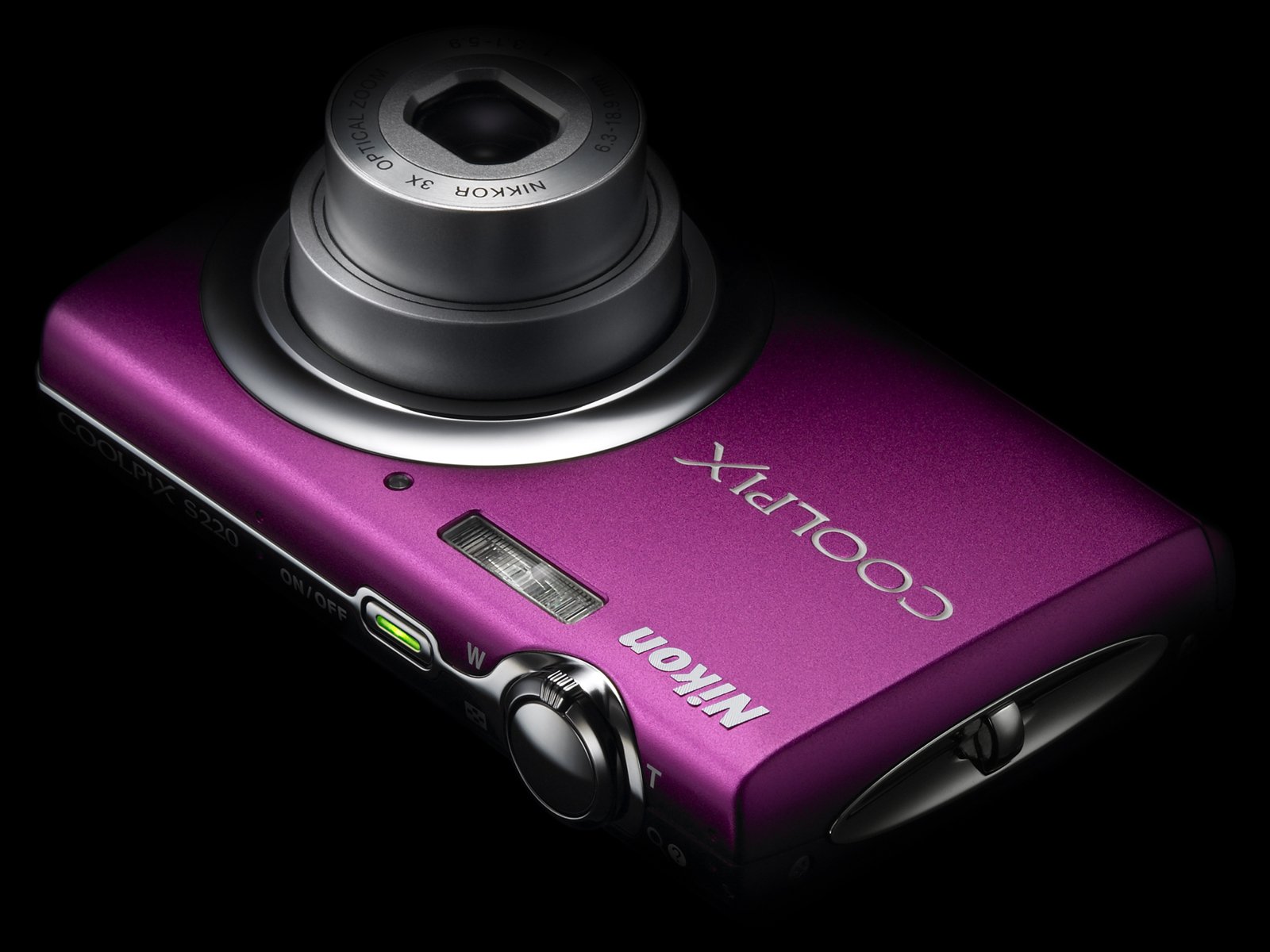 Amazon.co.jp: Nikon COOLPIX Digital Camera S220 Vivid Pink S220MG