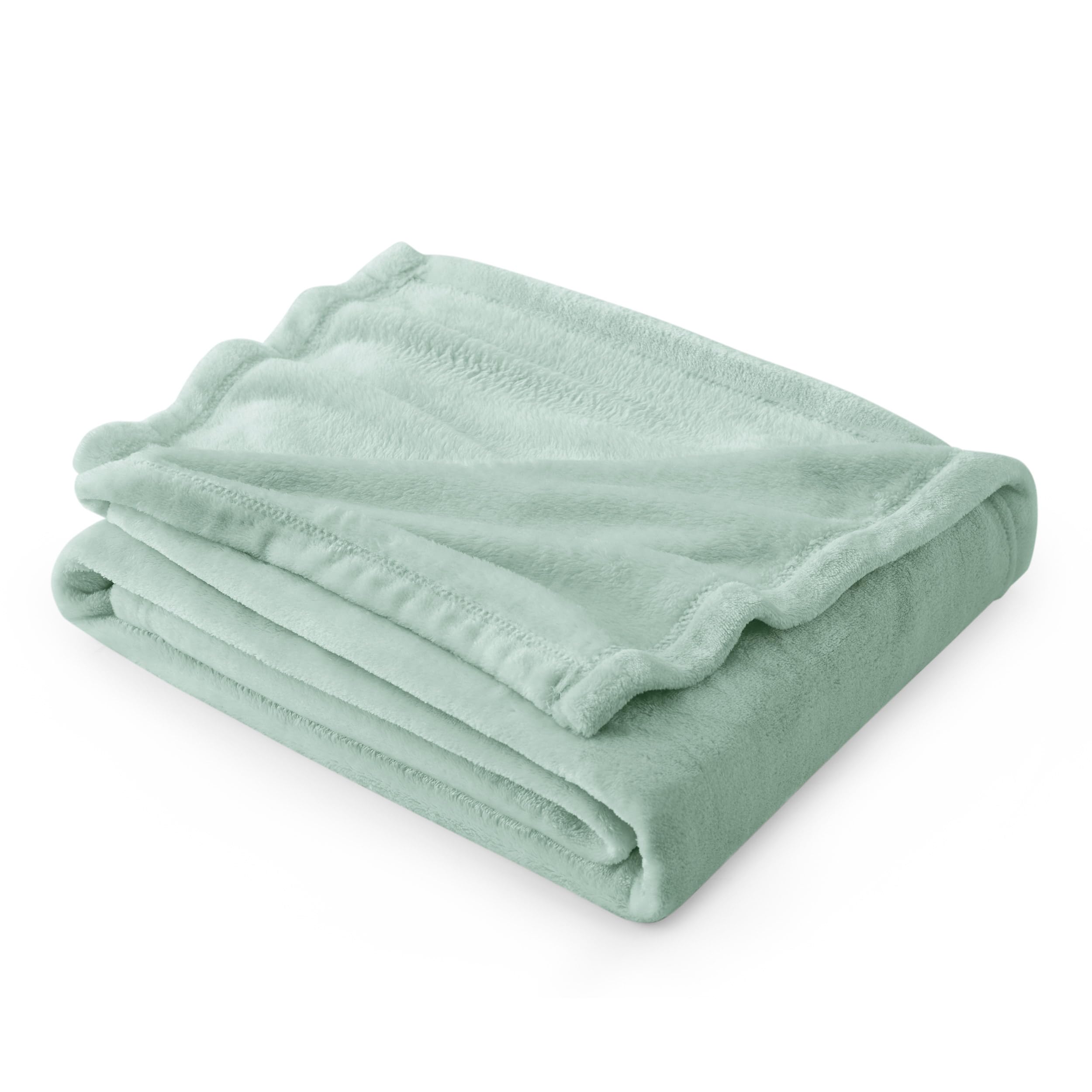 Amazon.com: Bedsure GentleSoft Sage Green Fleece Throw Blanket