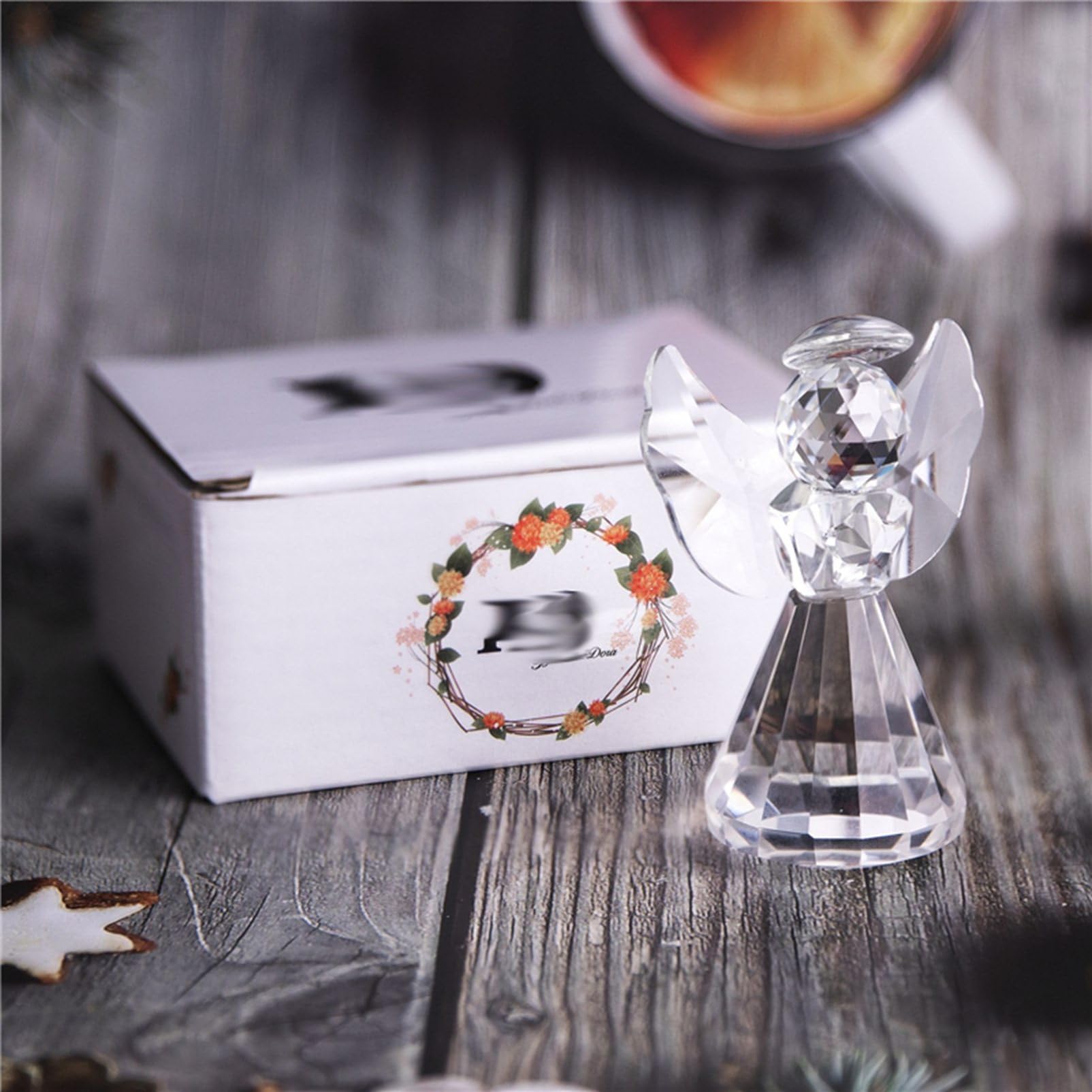 Amazon.co.jp: 天使 お守り 開運クリスタルガラス 車の飾り 車内置物