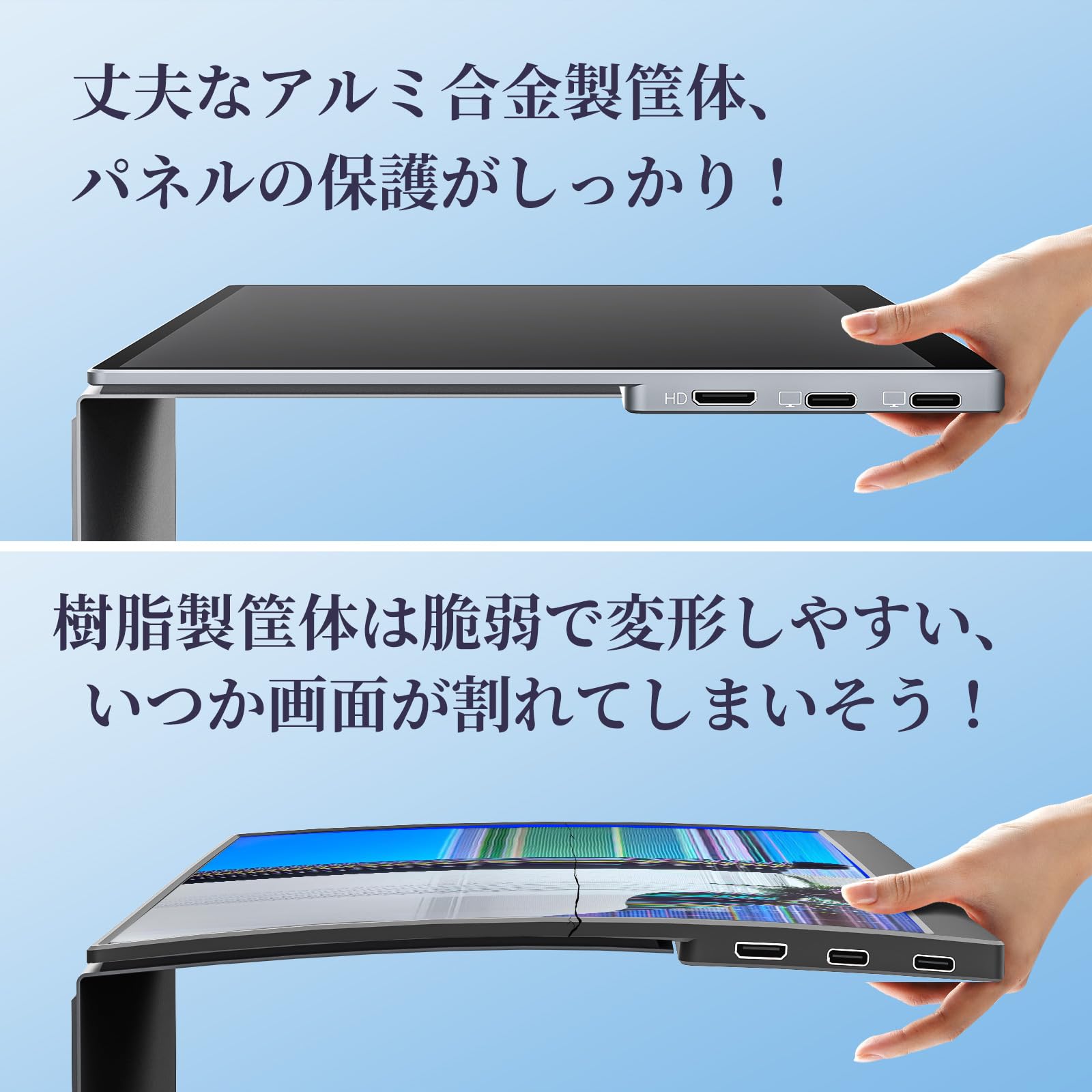 Amazon.co.jp: 【Amazon限定ブランド】VisionOwl モバイルモニター