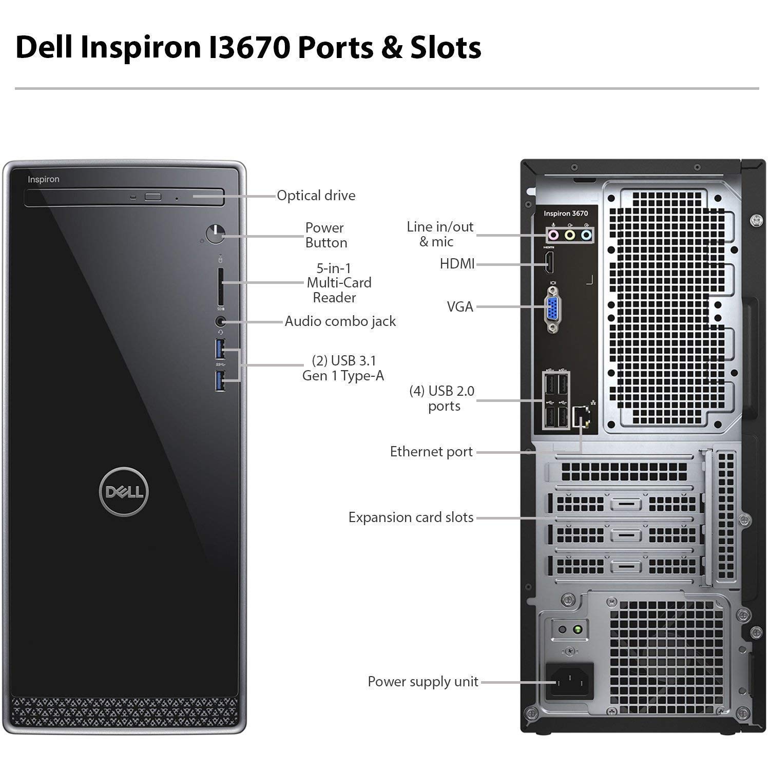 Amazon.co.jp: 2019 最新Dell Inspiron プレミアムデスクトップ:第9