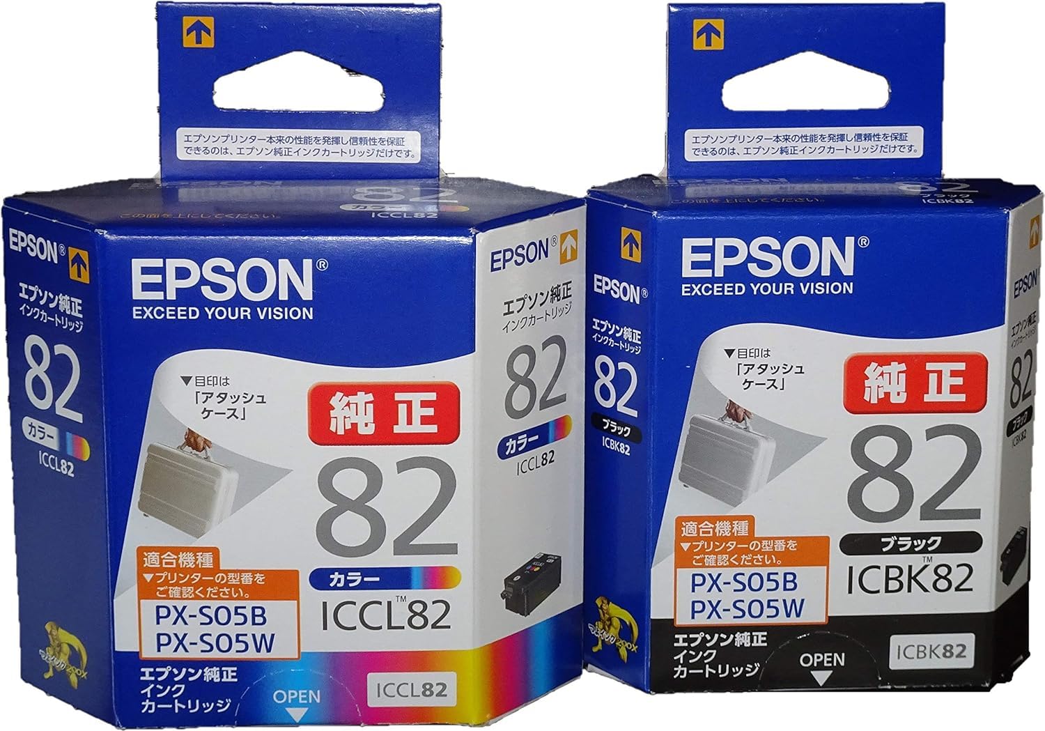 Amazon.co.jp: エプソン ICBK82 ブラック/ICCL82 カラー 純正インク