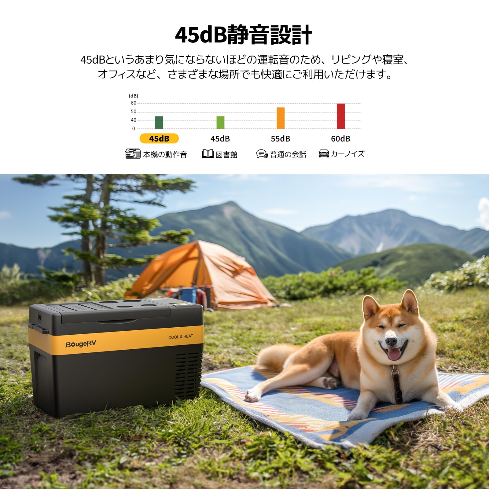 Amazon | BougeRV ポータブル冷温庫 車載冷温庫 ミニ冷温庫 25L