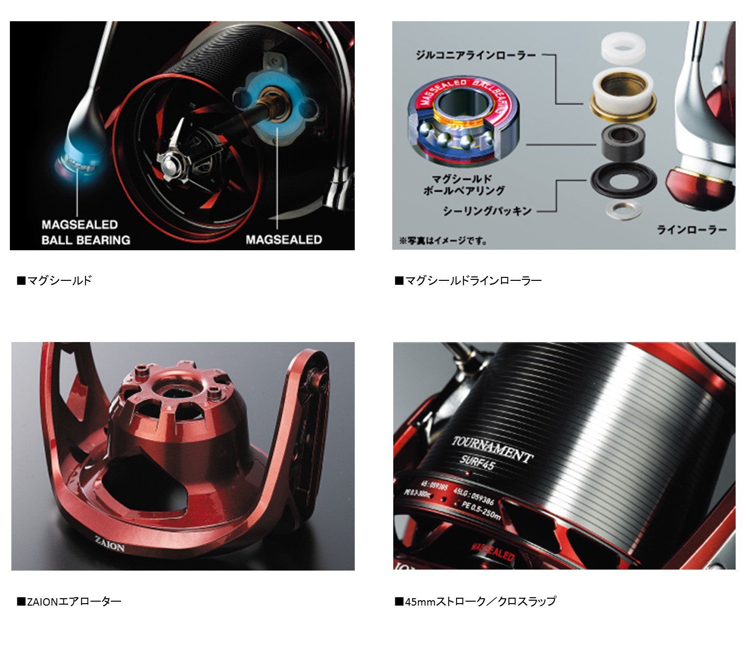 Daiwa (Daiwa) Spinning Reel 16 Tournament surf 45 LG 05PE
