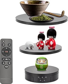 Amazon.co.jp: リモコンターンテーブル360度電動回転台直径15cm 18/22