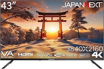 Amazon.co.jp: JAPANNEXT 43インチ 大型 モニター 4K UHD 3840x2160