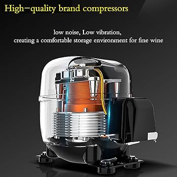 Amazon.co.jp: 62ボトルコンプレッサーワインクーラー冷蔵庫（ロック
