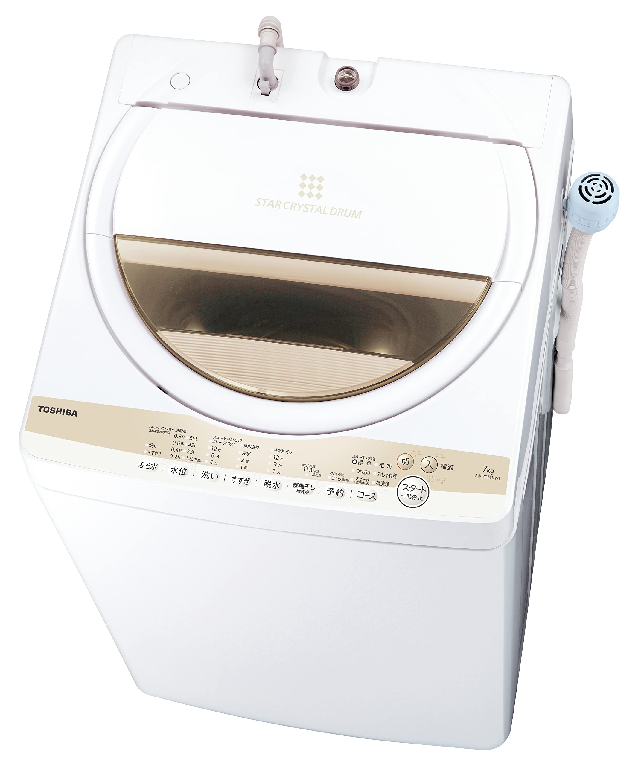 Amazon.co.jp: 東芝 全自動洗濯機 7kg グランホワイト AW-7GM1(W