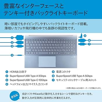 Amazon | HP ノートパソコン Pavilion 15-eg 2023年モデル 15.6インチ