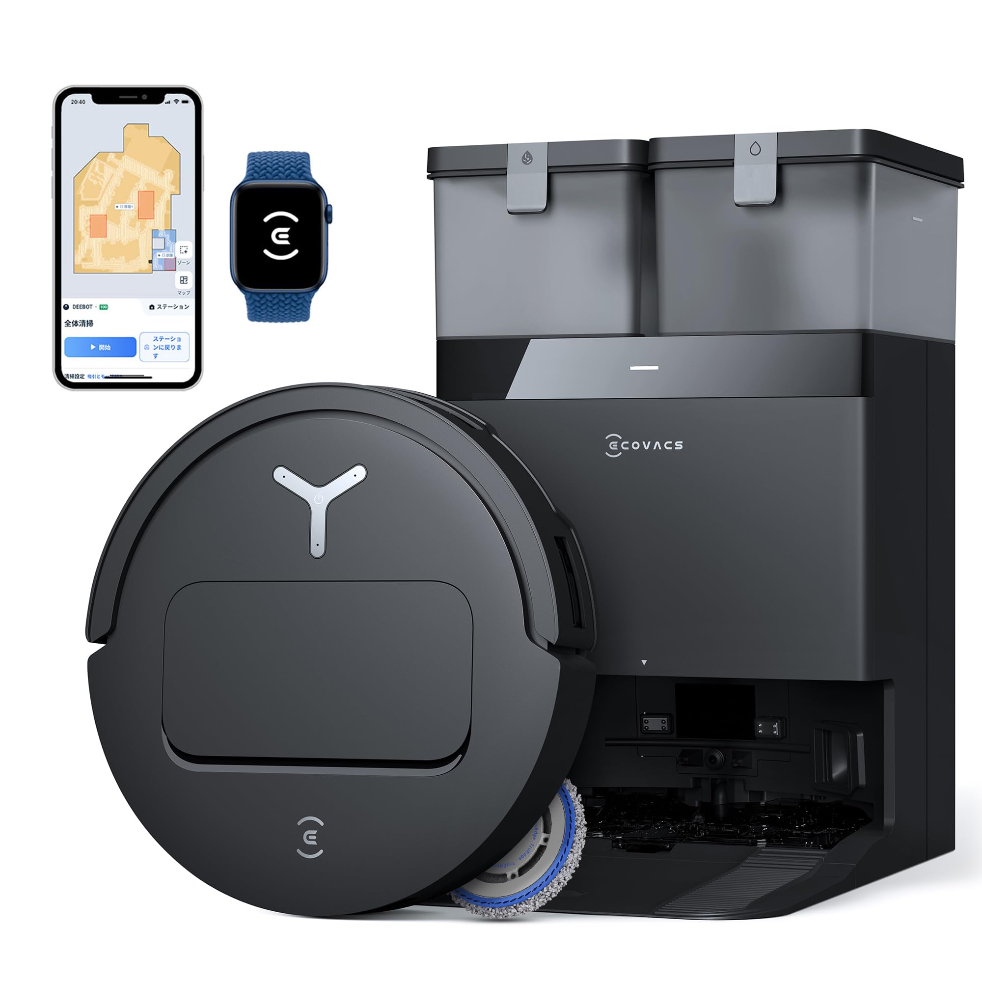 Amazon | 【超薄型】ECOVACS(エコバックス) T50 OMNI ロボット掃除機