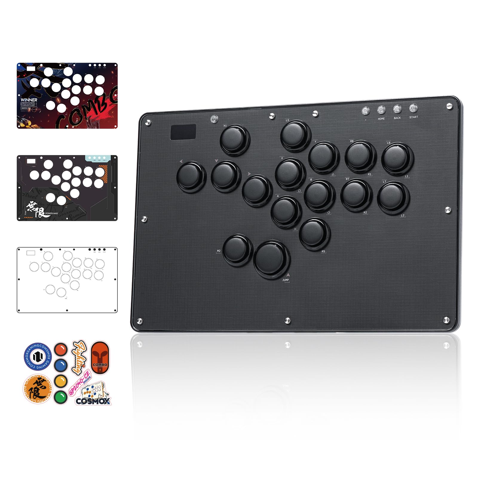 Amazon.co.jp: Haute42 U16 レバーレスアケコン 連射機能 & RGB LED