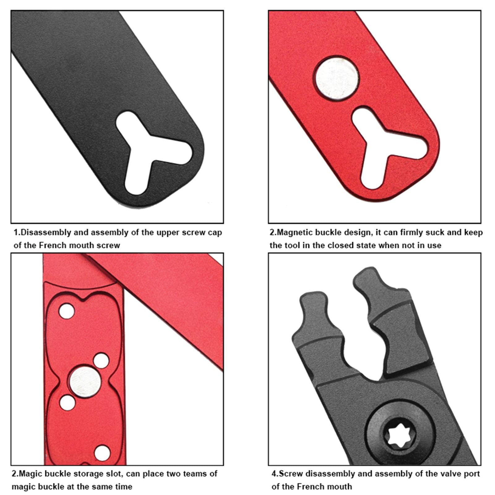 Enakshi Portable Bike Chain Link Pliers Aluminum Alloy Wrench for