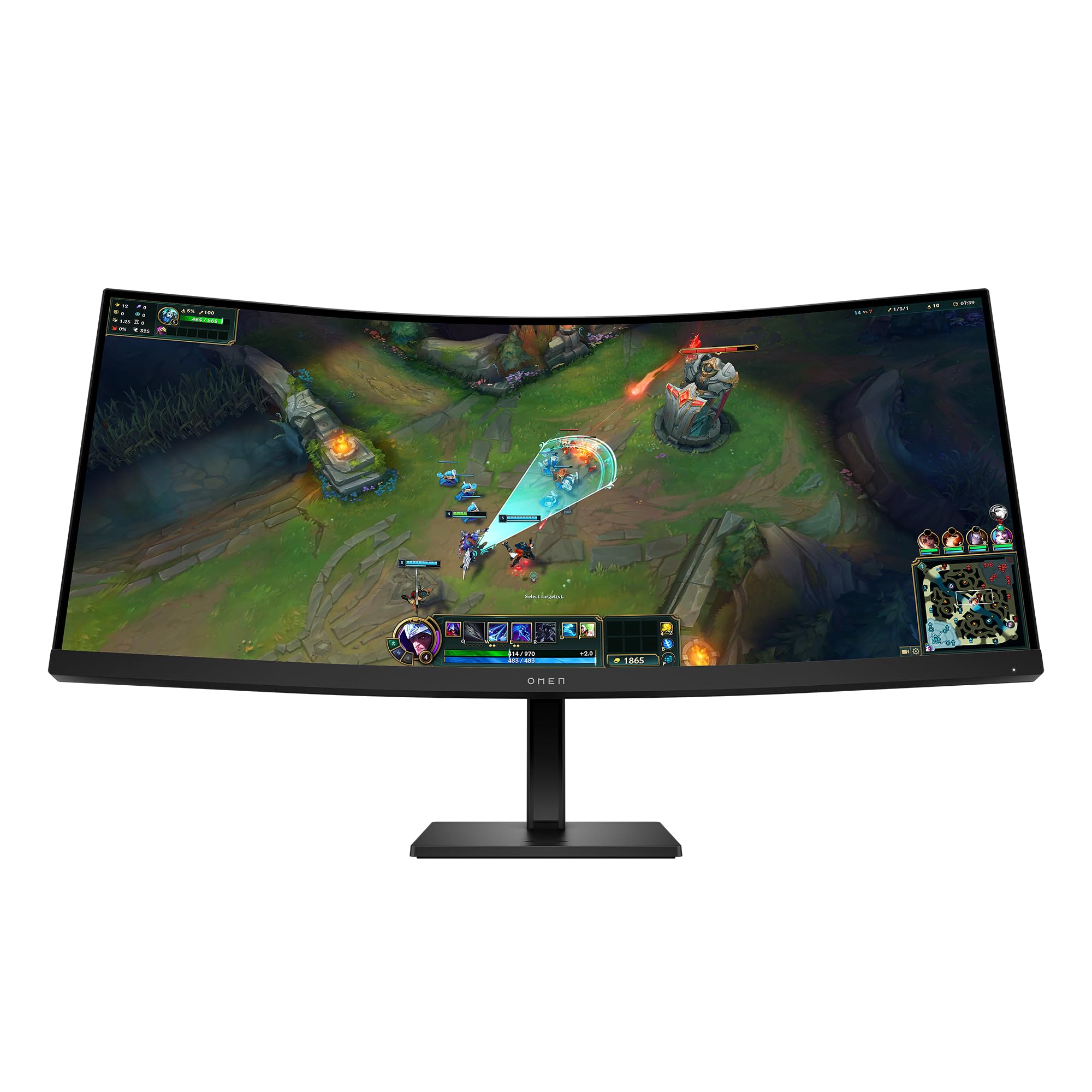 Amazon.com: HP OMEN 34 inch WQHD 180Hz Curved Gaming Monitor, Wide
