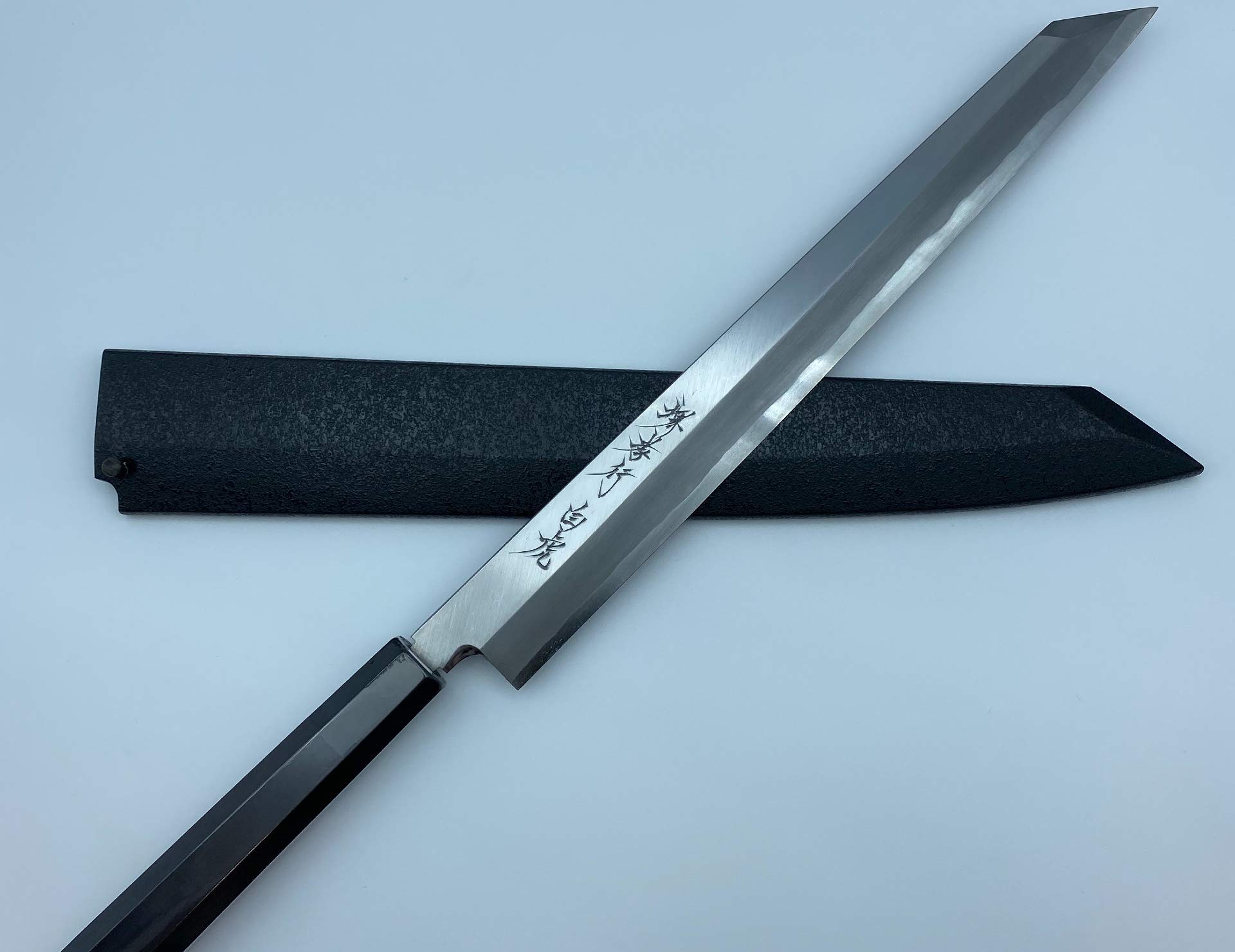 Amazon | 堺孝行 白虎（白一鋼）柳刃 包丁 300mm サヤ付（黒石目