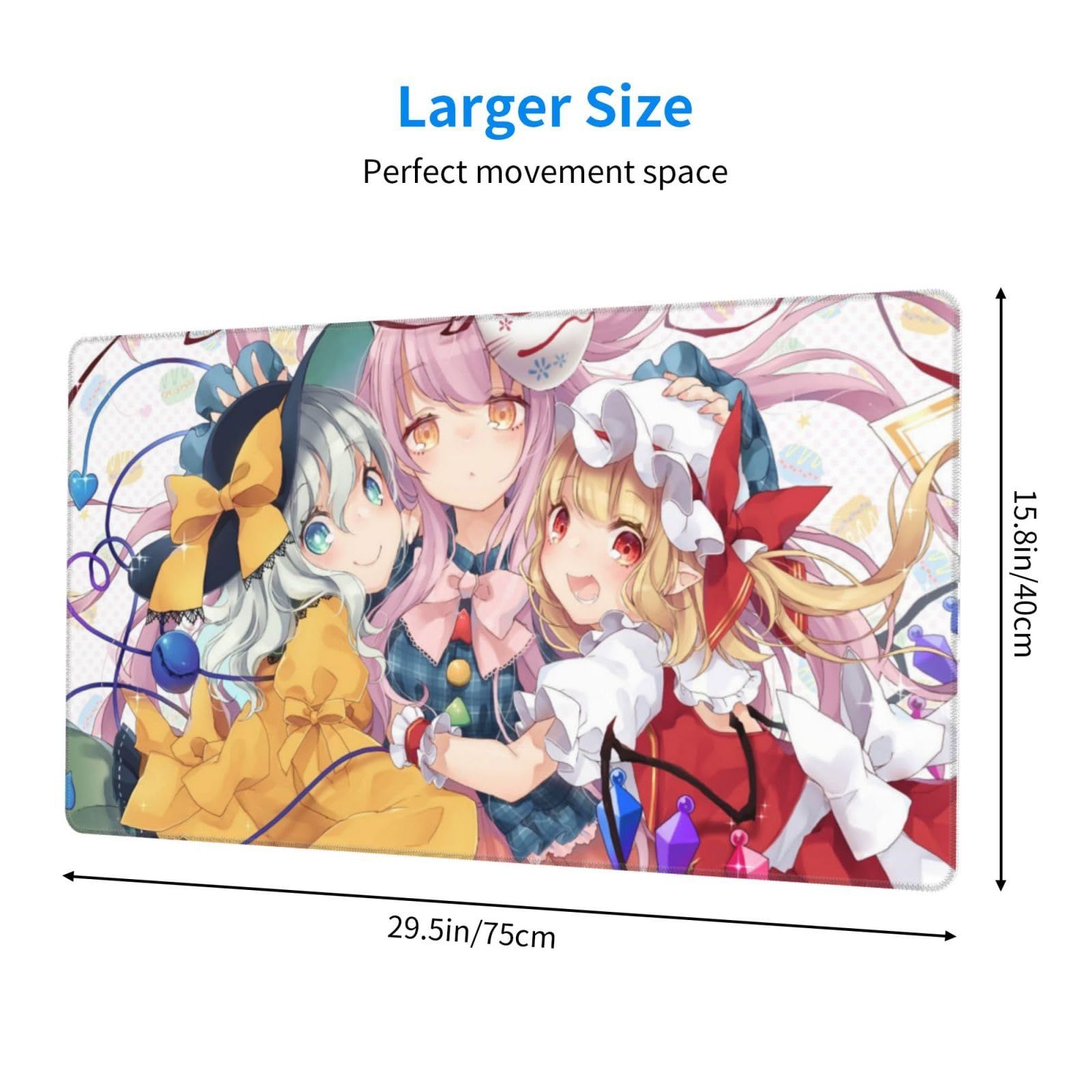 Amazon | デスクマット 古明地こいし 秦こころ 東方シリーズ 大型