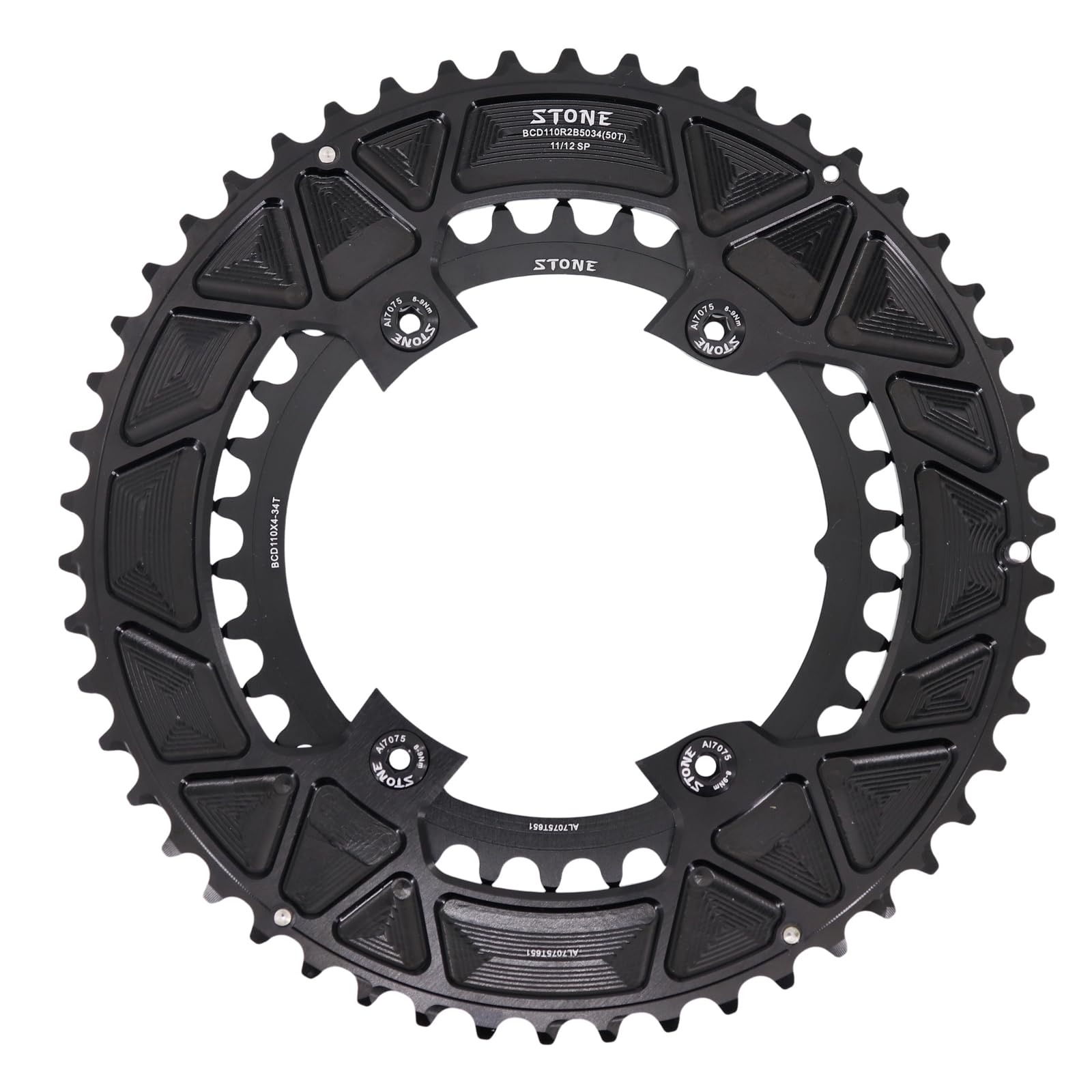 Amazon | Stone 110bcd ダブルサークルチェーンリング Shimano 105