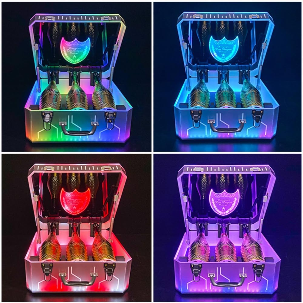 Amazon.co.jp : KirnuoLEDディスプレイ シャンパンケース