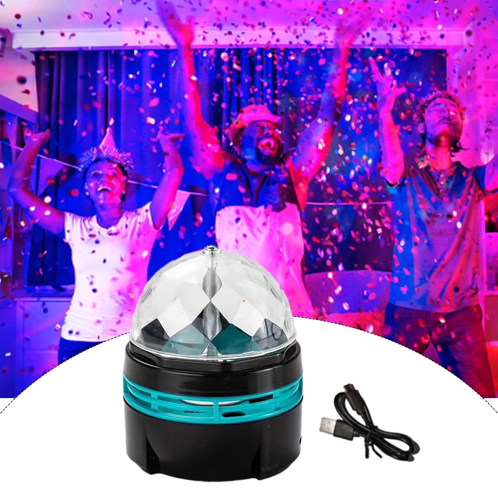 Amazon.co.jp: ミラーボール ディスコライト【7色RGB】LED ステージ