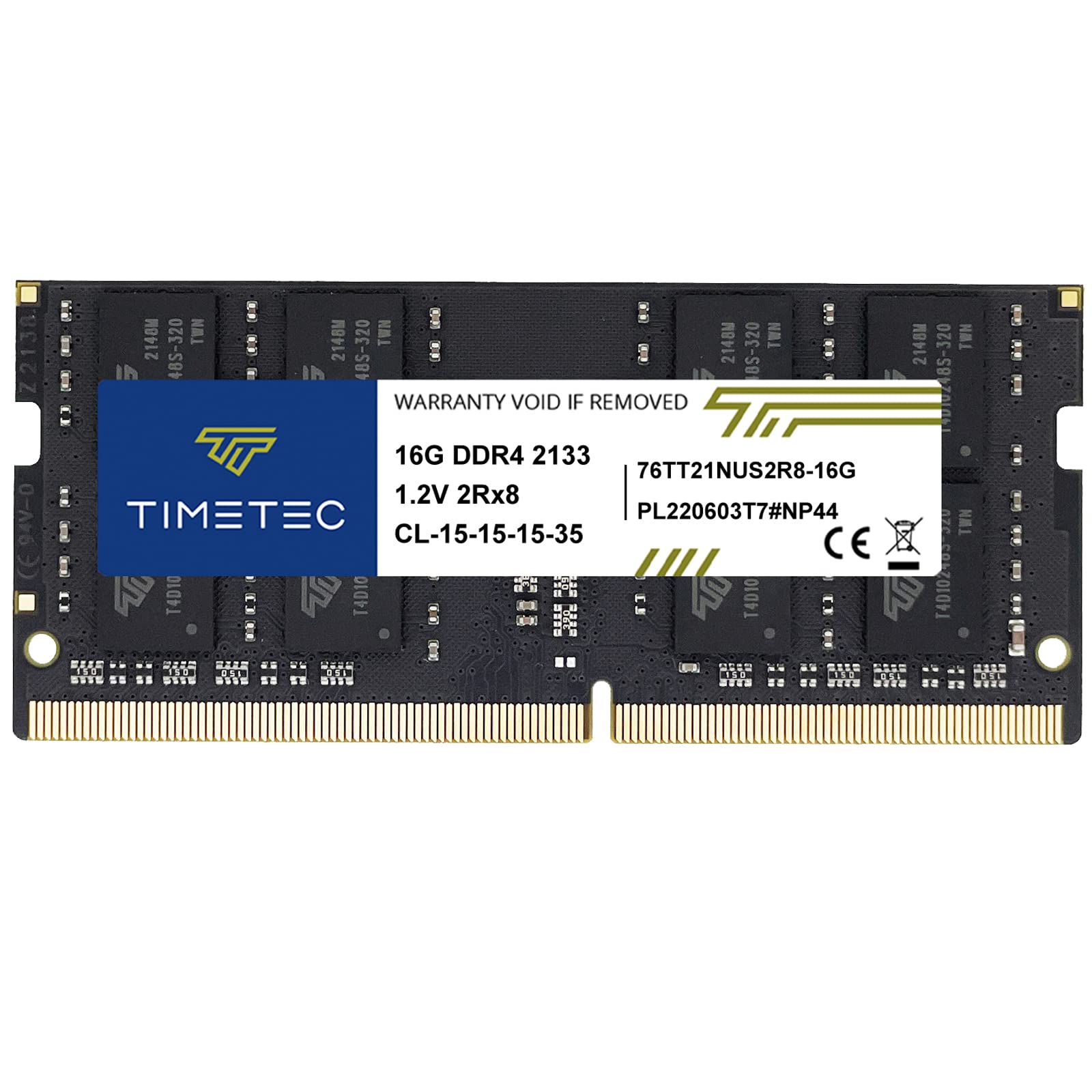 Timetec 16GB DDR4 2133MHz PC4-17000 Non-ECC Unbuffered 1.2V CL15