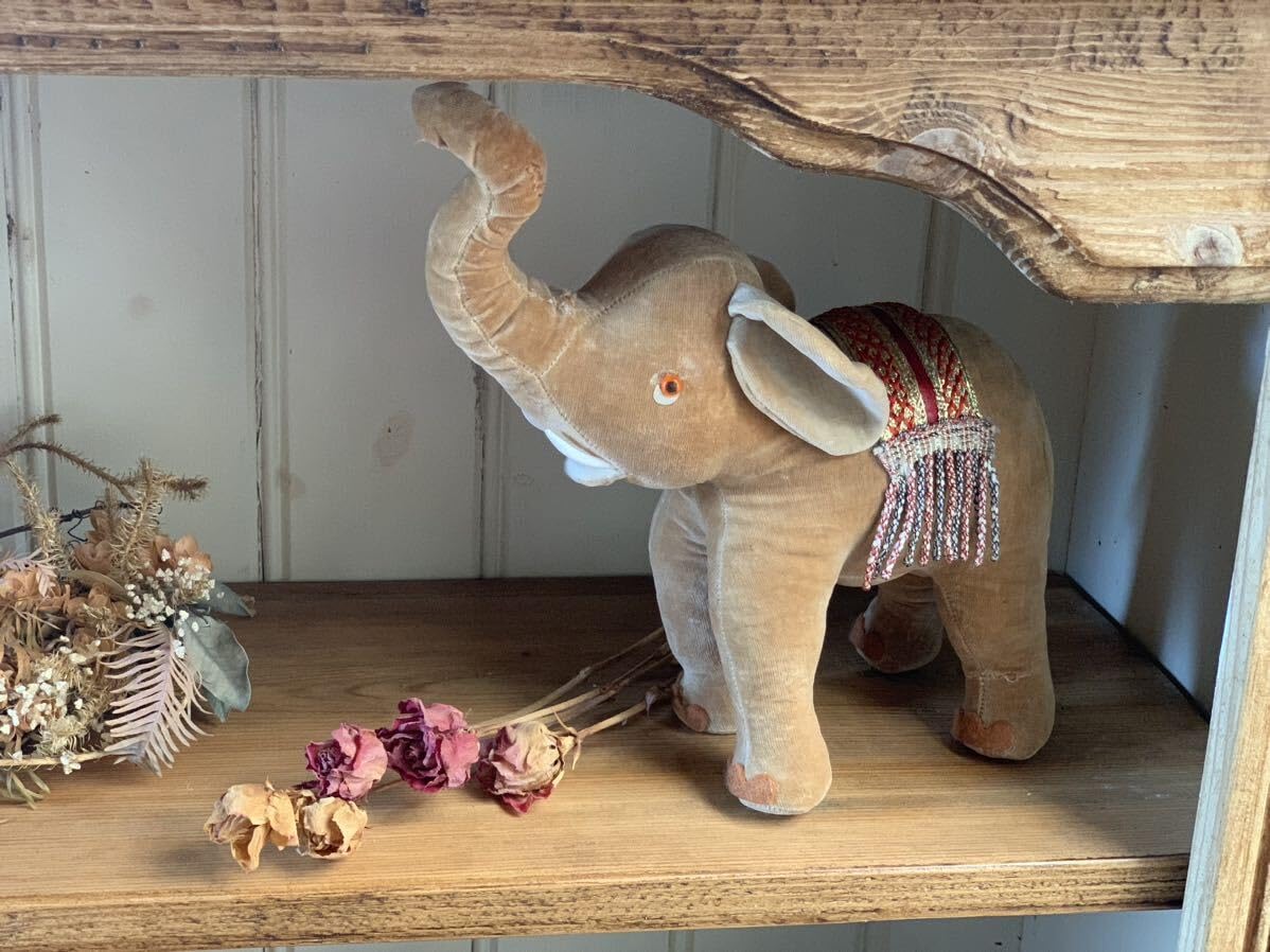 Amazon.co.jp: 1920〜30年台 古い ぞう ゾウ ぬいぐるみ アンティーク