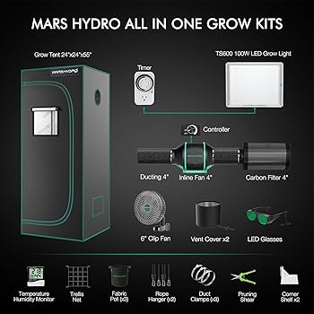 Amazon.com: MARS HYDRO 2x2 Grow Tent Kit Complete System with 10