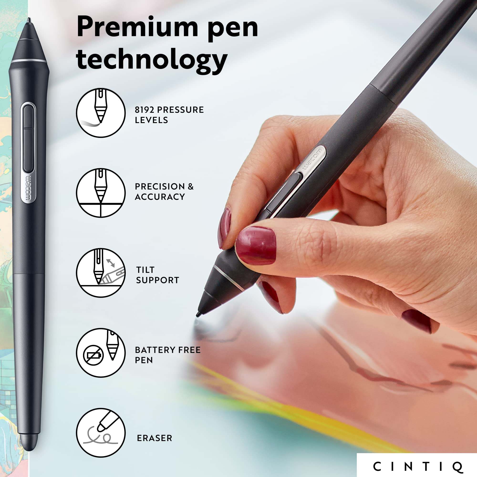 Amazon | Wacom Cintiq 22 ドローイングタブレット スクリーン付き