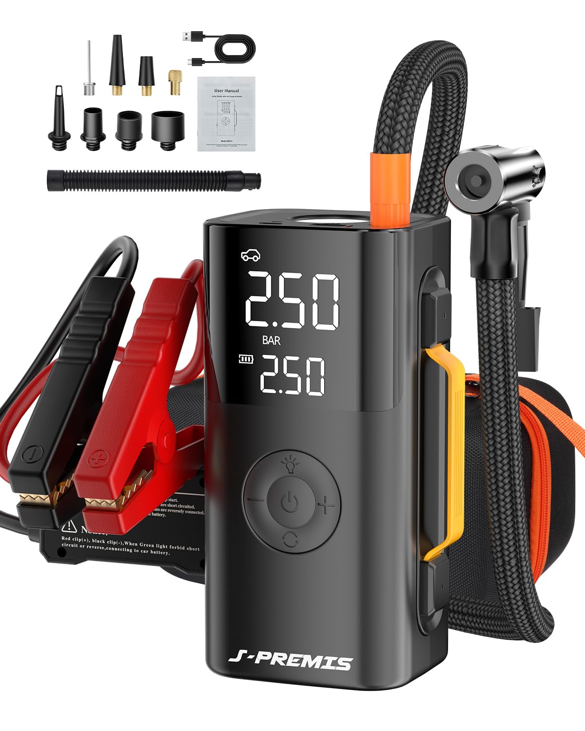 Amazon | 【21800mAh大容量】J-PREMIS ジャンプスターター 12V車用
