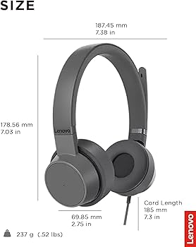 Amazon.co.jp: Lenovo Go有線ANCヘッドセット - USB-Cヘッドフォン