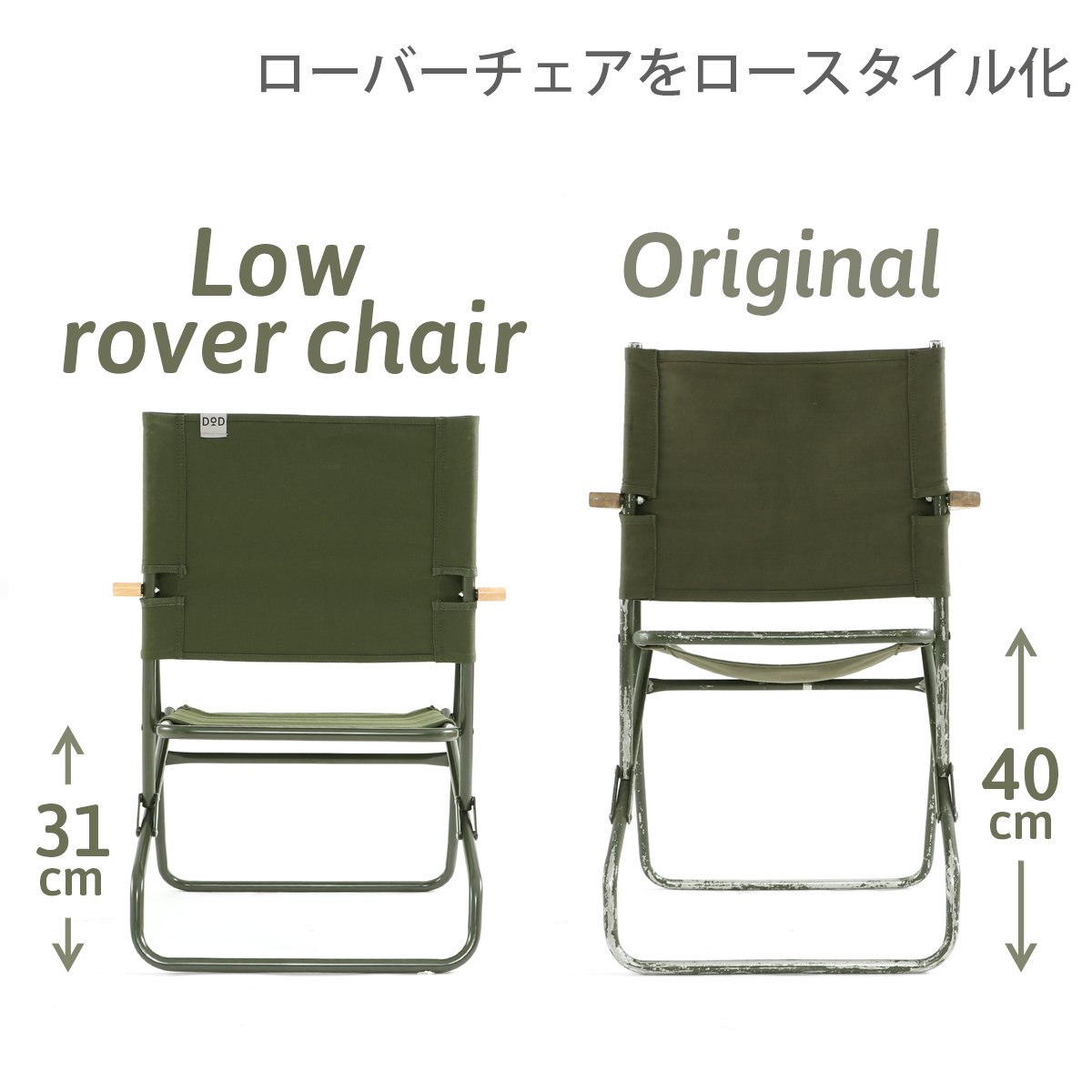 Amazon.co.jp: DOD(ディーオーディー) ローローバーチェア ロー
