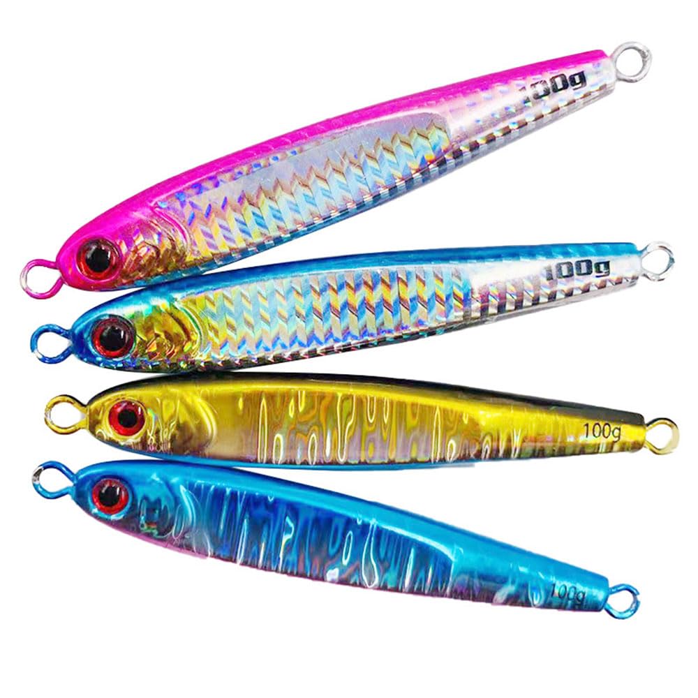 Amazon.co.jp: メタルジグ 4本 セット TGベイト風 4色 ルアー ジギング