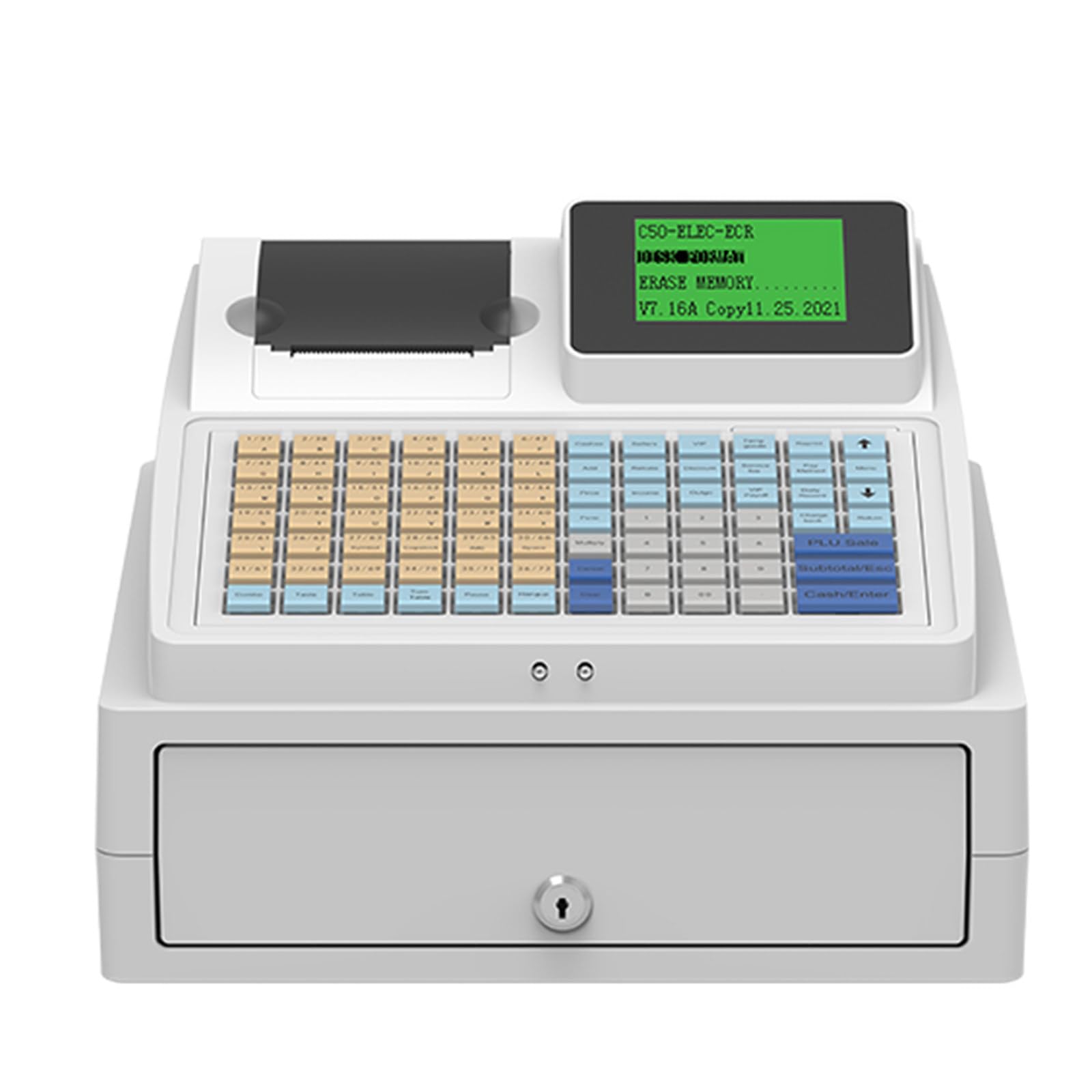 Amazon.co.jp: レジ電子 pos システム 81 キー POS システム レジ 8