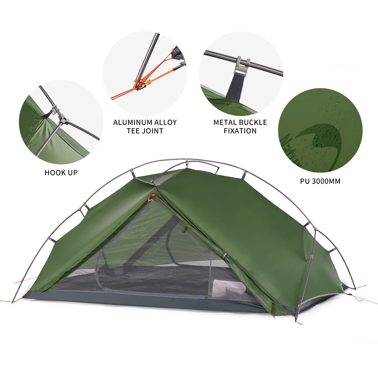 Amazon.co.jp: Naturehike VIK 2人用 超軽量 バックパッキングテント 2