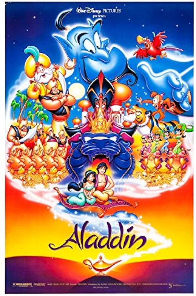 Amazon.co.jp: キャンバスポスター アラジン（1992）-1 映画ポスター