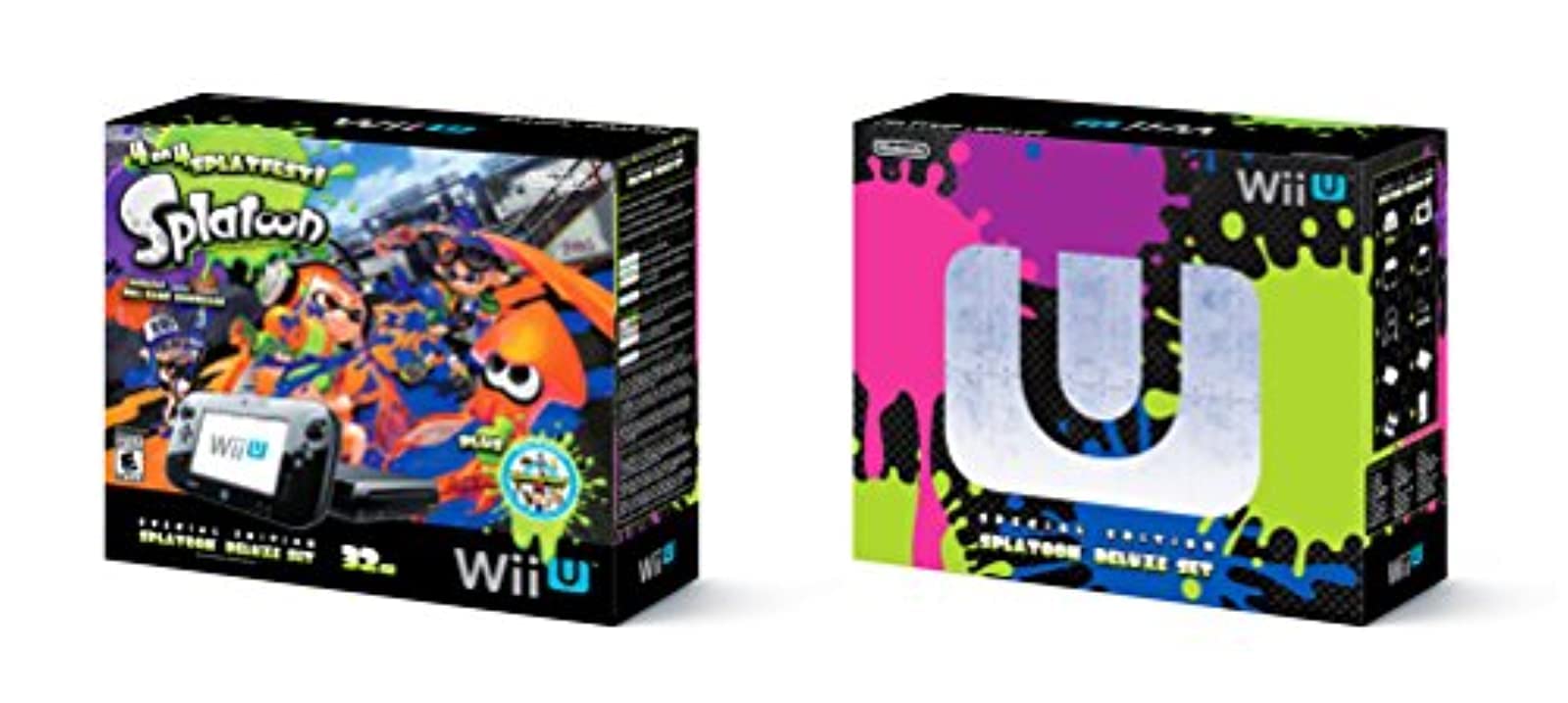 Amazon.com: Nintendo Wii U 32GB Splatoon Deluxe console - Black