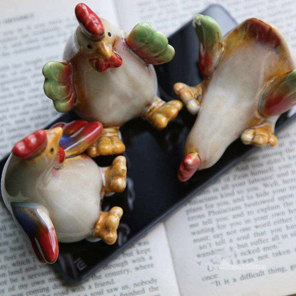Amazon.co.jp: 置物 鶏 3点セット にわとり 陶磁器 北欧 ガーデニング