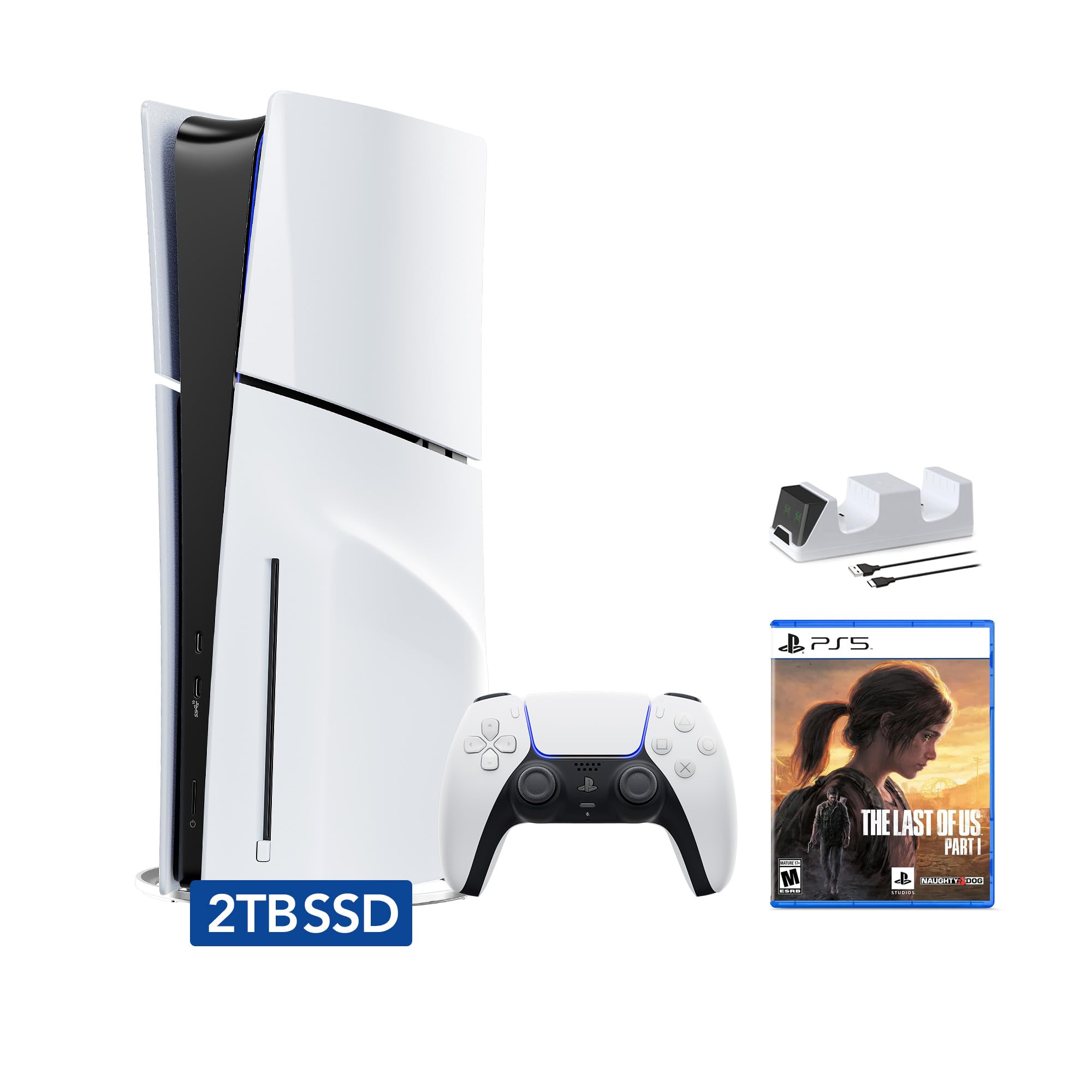 Amazon.com: PlayStation 5 Slim Disc 2TB SSD Edition Bundle with