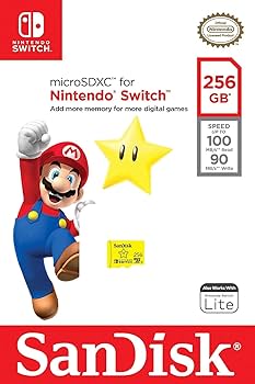 Amazon.com: SanDisk 256GB Nintendo Switch MicroSDXC UHS-I Memory
