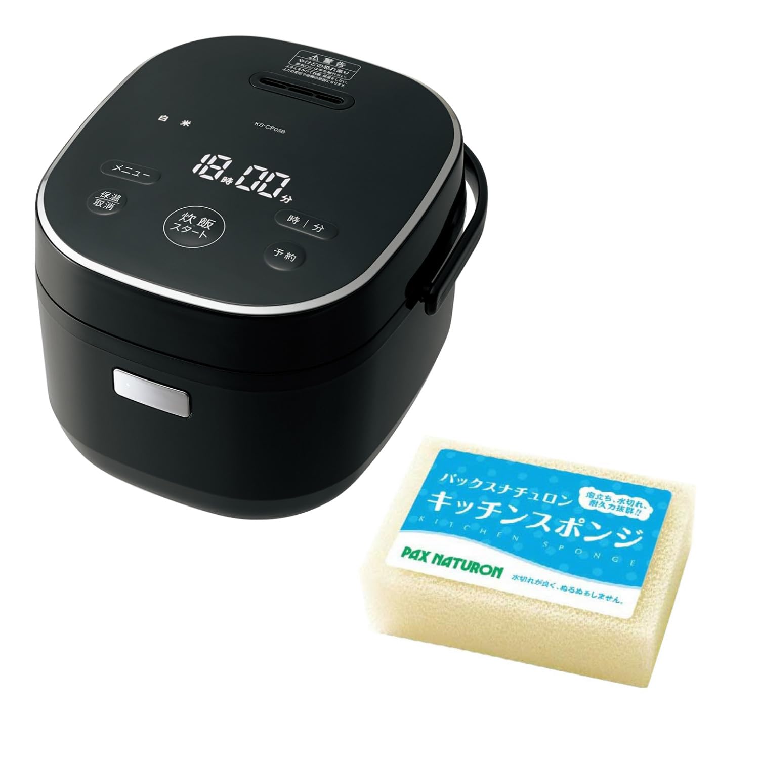 Amazon | シャープ 炊飯器 3合炊き KS-CF05B-B ブラック 黒 一人暮らし