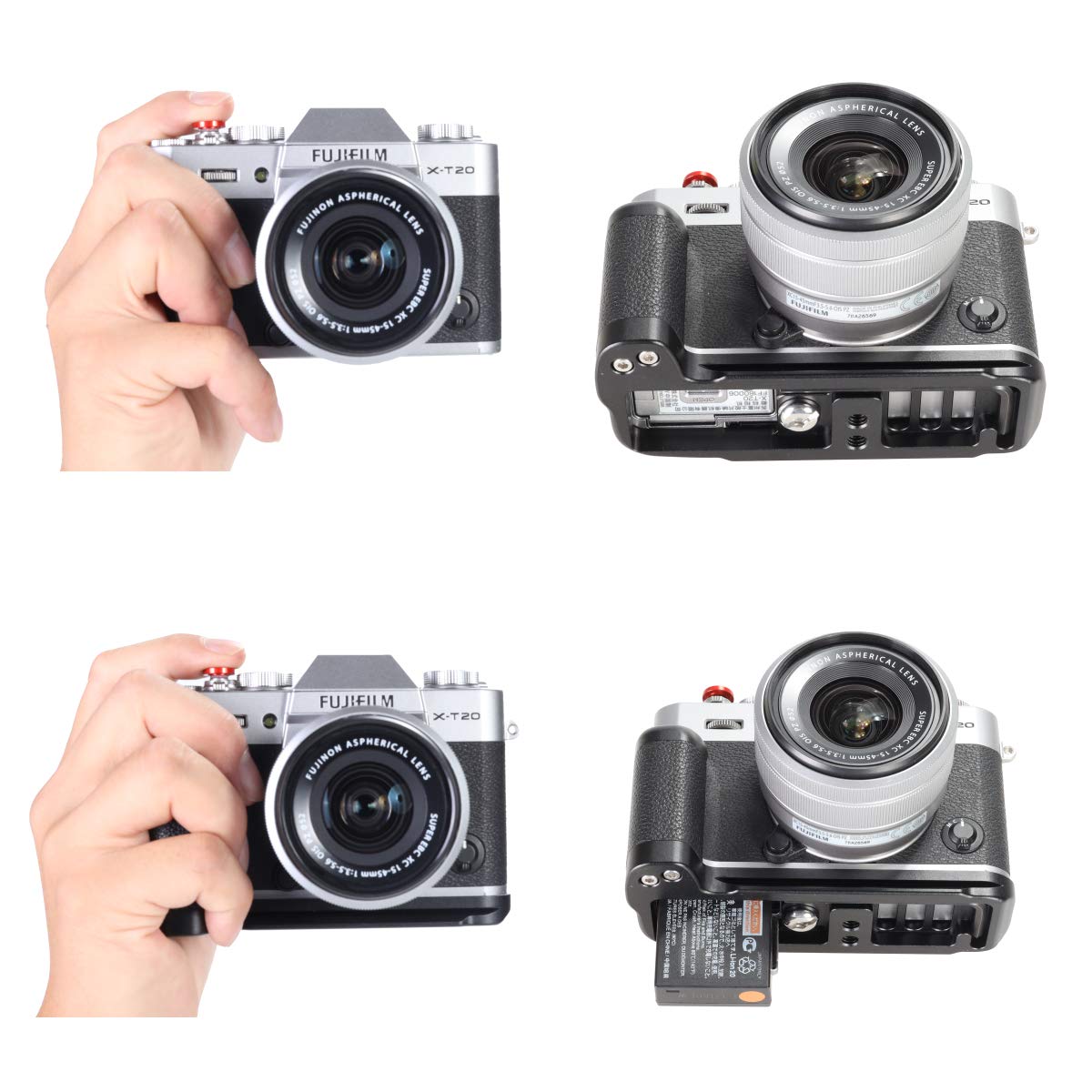 Amazon | WEPOTO Fujifilm X-T10 X-T20 X-T30 X T30II用ハンドグリップ