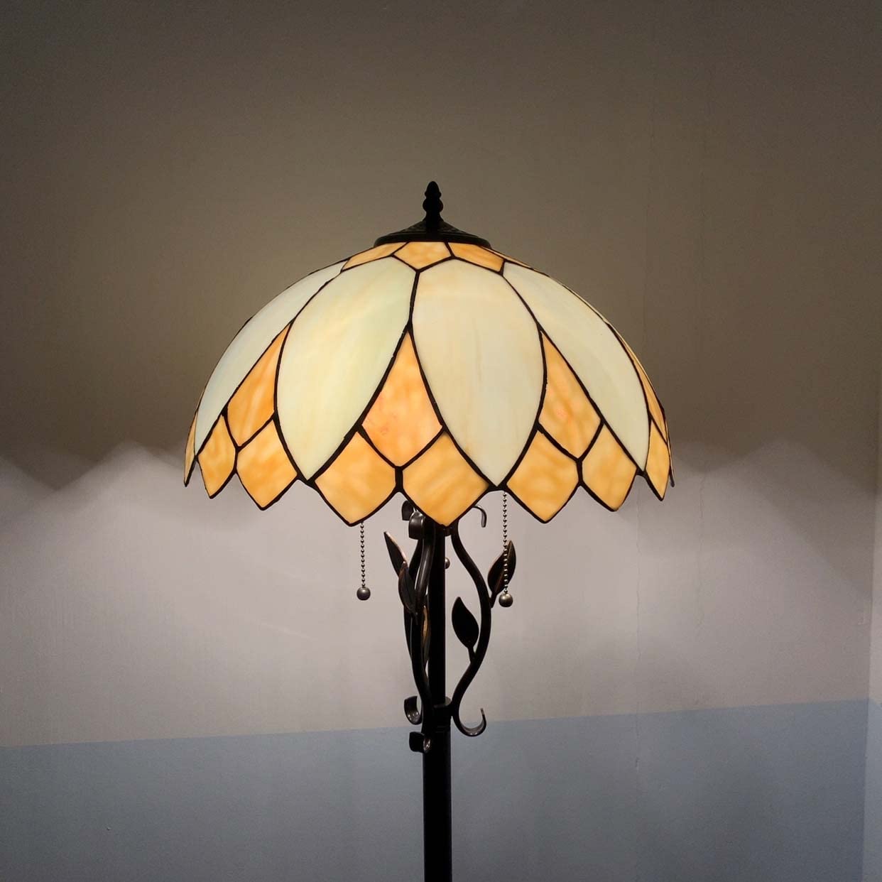 Amazon.co.jp : フロアライト フロアランプ ステンドグラス ランプ