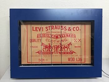 Amazon.co.jp: Levi's リーバイス 3面 回転式電飾看板 当時物