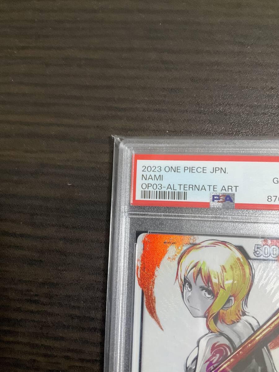 Amazon.co.jp: 注目 PSA10鑑定品 P-L ナミ パラレル OP03 強大な敵