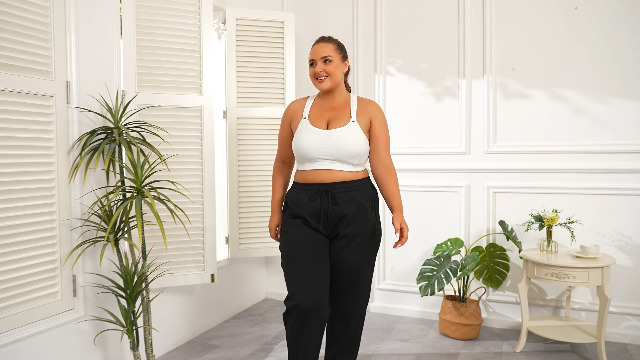 Amazon.com: ZERDOCEAN Women's Plus Size Fleece Lined Pants Casual