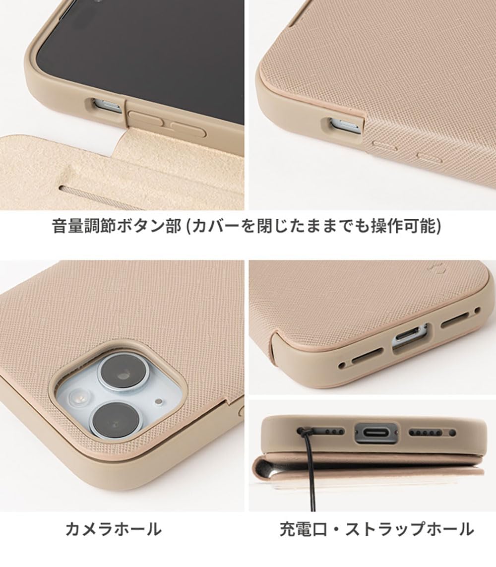 Amazon.co.jp: iFace Cardina 2nd iPhone 14 Pro ケース 手帳型
